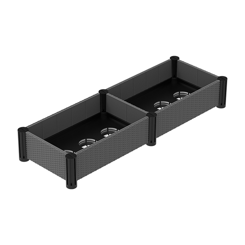 Pat de gradina plastic imitat ratan 6x 15cm stâlp BGB2U10030