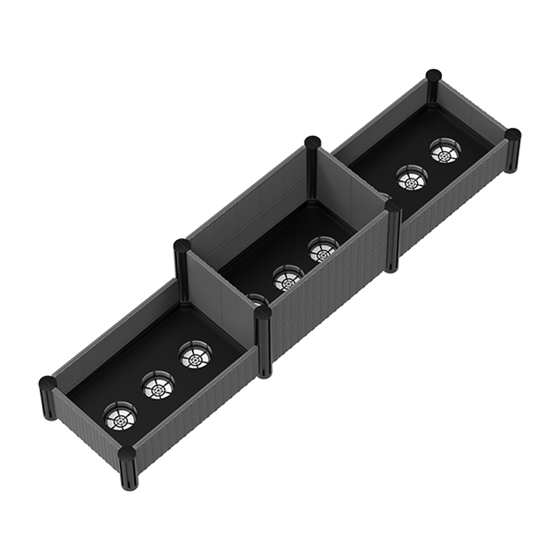 Pat de gradina plastic imitat ratan 4x 15cm pos BGB3U1503030